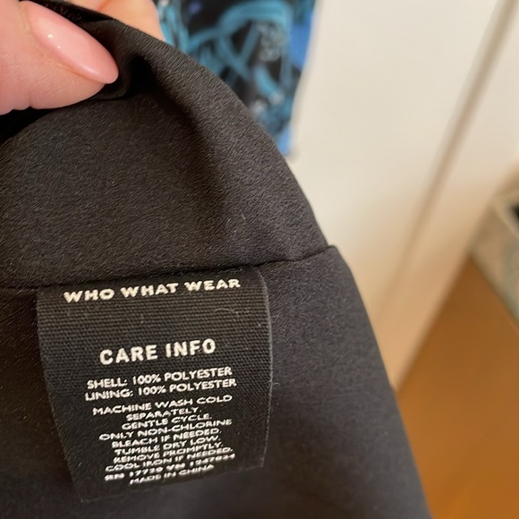 Who What Wear long sleeve lined asymmetrical dress size small - Picture 8 of 9